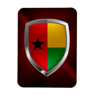Guinea-Bissau Mettalic Emblem Magnet
