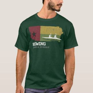Guinea Bissau Rowing Team Oarswoman Rower Girl Row T-Shirt