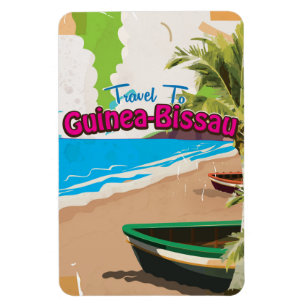 Guinea-Bissau vintage travel poster Magnet