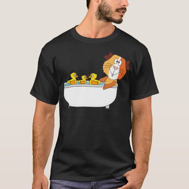 GUINEA black labrador pets  T-Shirt (Front)