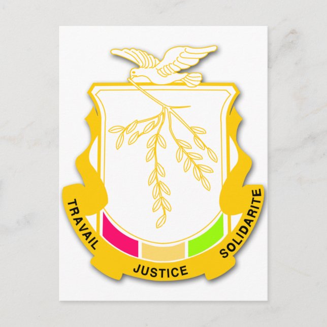 Guinea Coat of arms GN Postcard (Front)