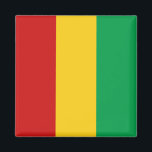 Guinea-Conakry Flag Magnet<br><div class="desc">Decorative magnet featuring the flag of Guinea-Conakry 
- Customise it: adjust images; add a name/slogan for personal gifts; add a company/club logo for promotional items


© 2008 FlagAndMap.</div>