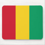 Guinea-Conakry Flag Mousepad<br><div class="desc">This mousepad design simply comprises the  Guinean flag. A great way to recall Guinea-Conakry while at the computer.</div>