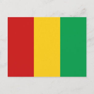 Guinea-Conakry Flag Postcard
