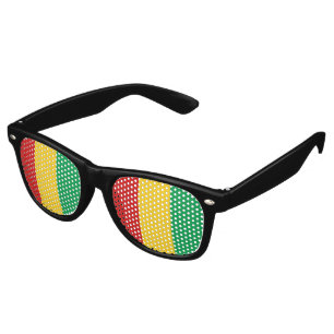 Guinea-Conakry Flag Retro Sunglasses