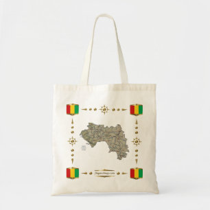 Guinea-Conakry Map + Flags Bag