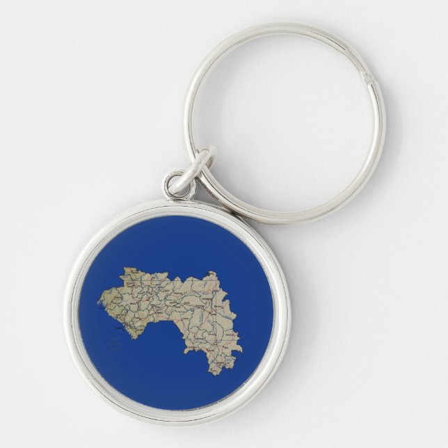 Guinea-Conakry Map Keychain (Front)
