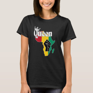 Guinea Conakry Queen With Conakry Flag In Africa M T-Shirt