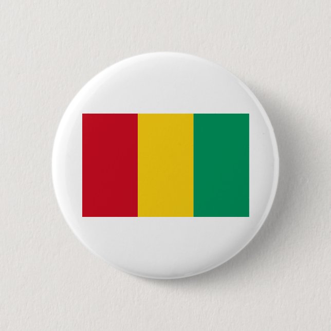 Guinea Flag 6 Cm Round Badge (Front)