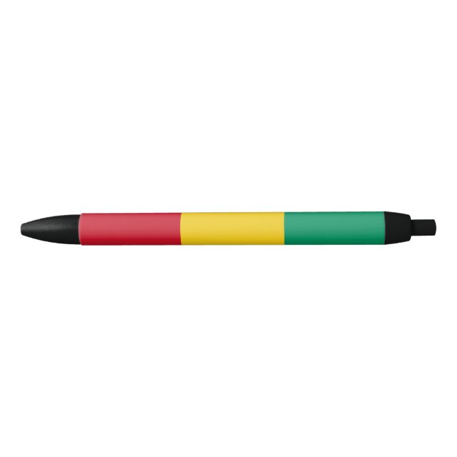 Guinea Flag Black Ink Pen (Front)