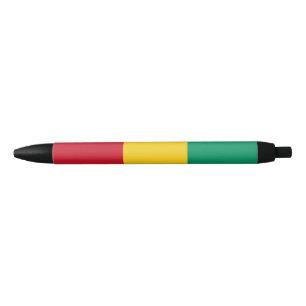Guinea flag black ink pen