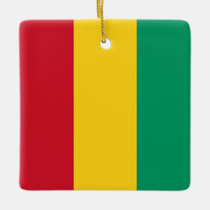 Guinea Flag  Ceramic Ornament