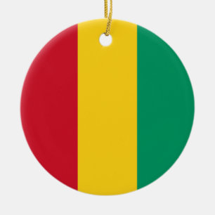 Guinea flag ceramic tree decoration