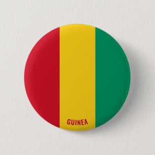Guinea Flag Charming Patriotic Button