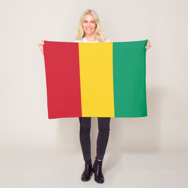 Guinea Flag Fleece Blanket (In Situ)