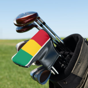 Guinea flag golf head cover