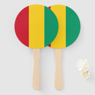 Guinea flag hand fan