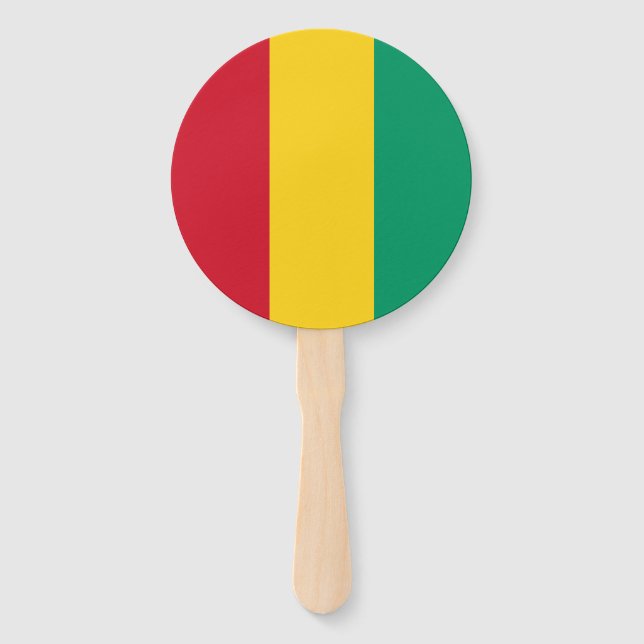 Guinea Flag Hand Fan (Front)
