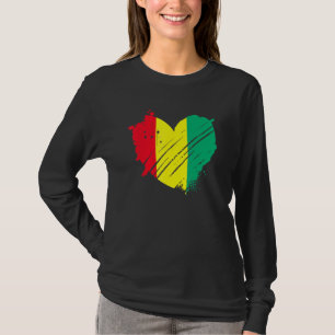 Guinea Flag I Love Guinea It Is In My Dna For Guin T-Shirt