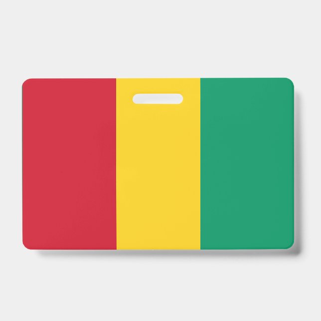 Guinea flag ID badge (Front)