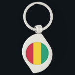 Guinea Flag Key Ring<br><div class="desc">Patriotic flag of Guinea.</div>