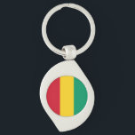 Guinea Flag Key Ring<br><div class="desc">Patriotic flag of Guinea.</div>