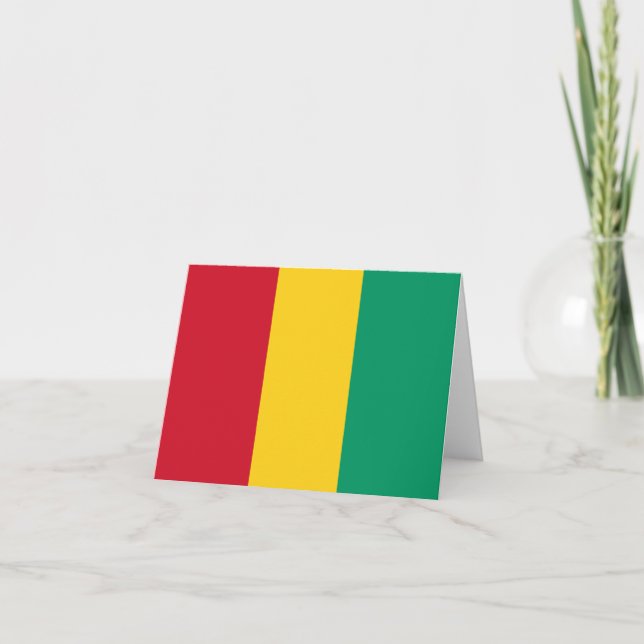 Guinea flag note card (Front)
