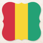 Guinea Flag Paper Coaster<br><div class="desc">Customisable World Flag Products - Please feel free to add your own text.</div>