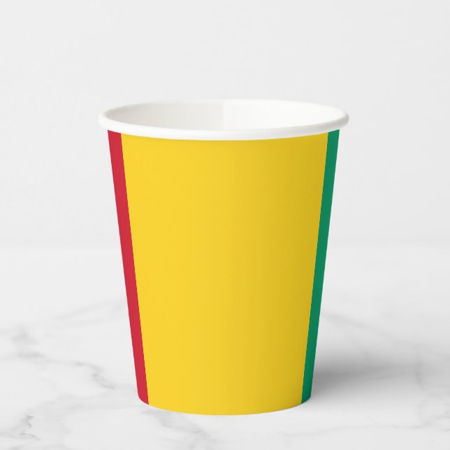 Guinea Flag Paper Cups (Left)