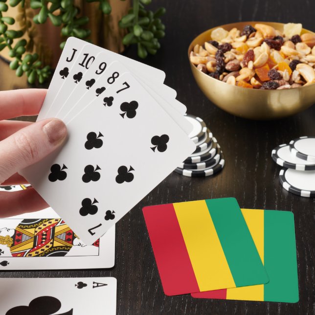 Guinea flag playing cards (In Situ)