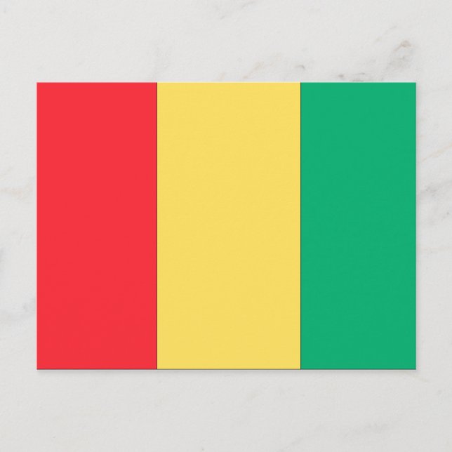 Guinea Flag Postcard (Front)