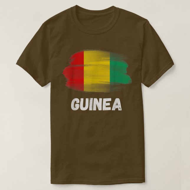 Guinea Flag Pride Retro Guinean Flag Family Matchi T-Shirt (Design Front)