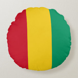 Guinea Flag Round Cushion