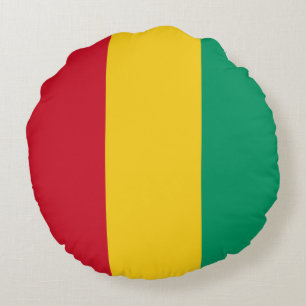 Guinea flag round cushion