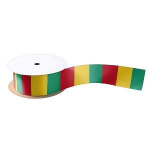Guinea Flag Satin Ribbon