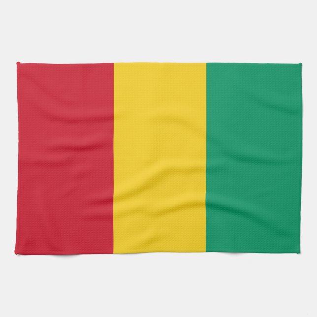 Guinea Flag Tea Towel (Horizontal)