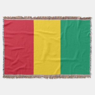 Guinea flag throw blanket