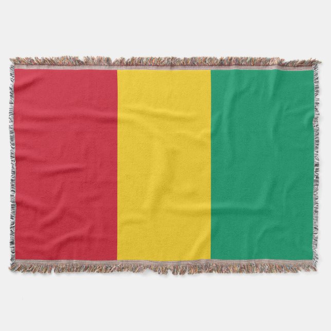 Guinea flag throw blanket (Front)