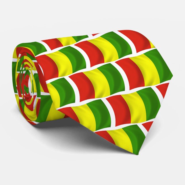 Guinea Flag Tie (Rolled)