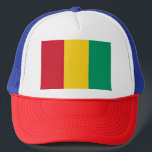 Guinea Flag Trucker Hat<br><div class="desc">The Guinean flag is a vertical tricolour. The used colours in the flag are red,  green,  yellow. The proportion of the Guinean flag is 2:3. The Flag of Guinea was adopted in 1958.</div>