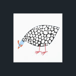 Guinea Fowl Bird Canvas Print<br><div class="desc">A cute and quirky Guinea hen for farmers,  bird lovers and anyone else!</div>