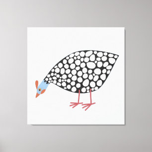 Guinea Fowl Bird Canvas Print