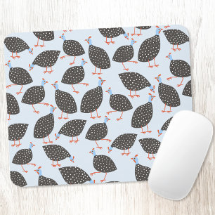 Guinea Fowl Bird Pattern Mouse Pad