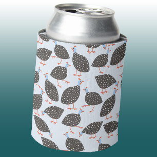 Guinea Fowl Cute Bird Pattern Can Cooler