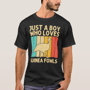 Guinea Fowl For Boys Kids Bird   Chicken Farm T-Shirt
