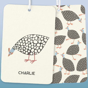 Guinea Fowl Fun Personalised Car Air Freshener