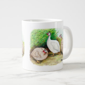 Guinea Fowl Outside Large Coffee Mug