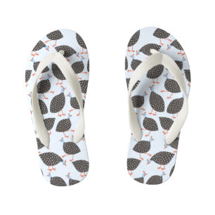 Guinea Fowl Pattern Kid's Jandals