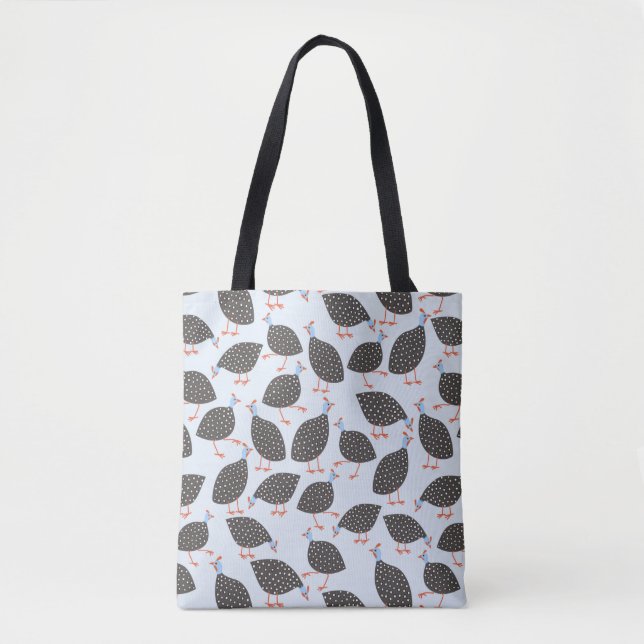 Guinea Fowl Pattern Tote Bag (Front)