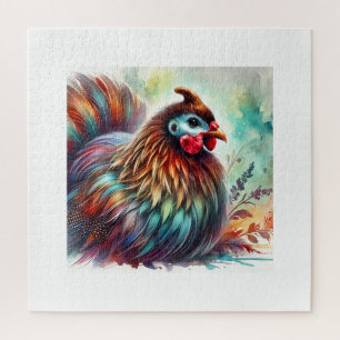 Guinea Fowl Serenity 220824AREF137 - Watercolor Jigsaw Puzzle